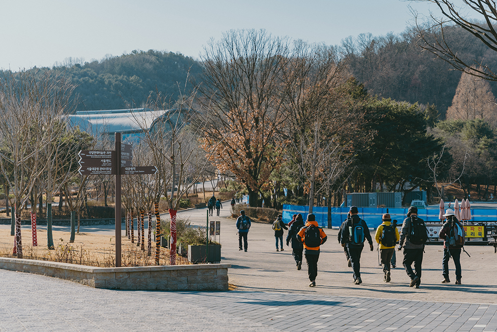 Seoul Grand Park's winter scenery